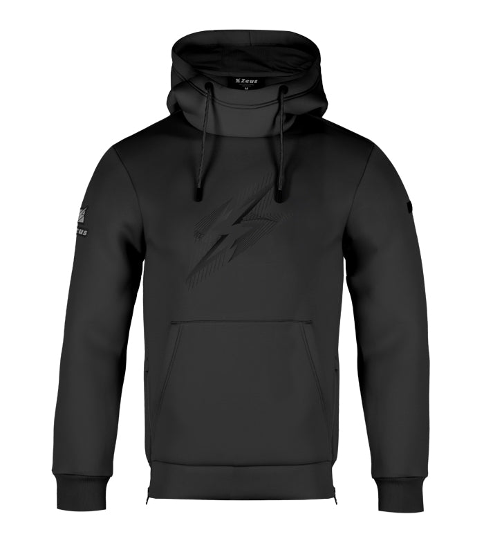 ZEUS - Felpa Neo relax con cappuccio e zip laterale