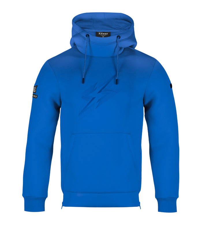 ZEUS - Felpa Neo relax con cappuccio e zip laterale