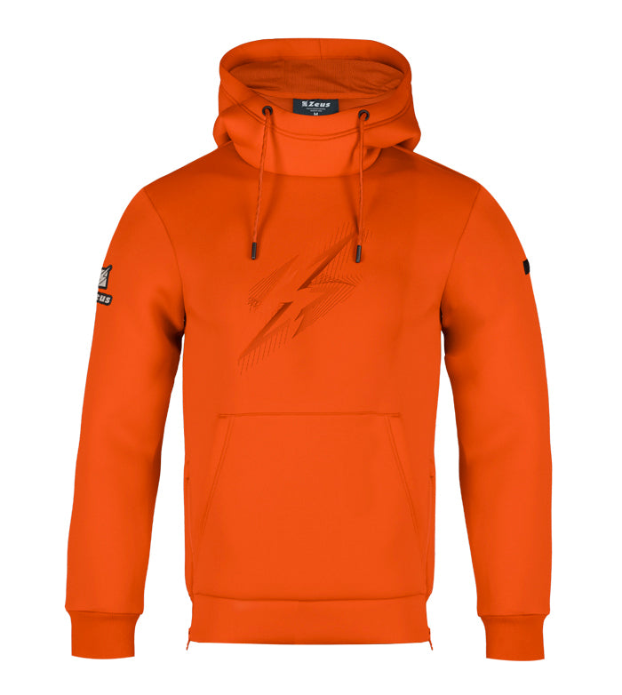 ZEUS - Felpa Neo relax con cappuccio e zip laterale
