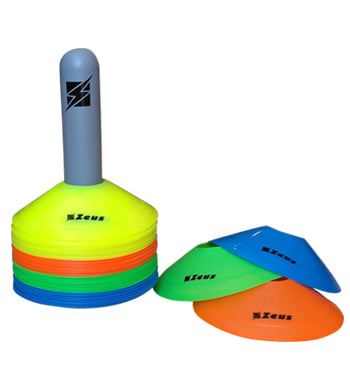 SET DELIMITATORE 48 PZ. ATTREZZATURA ZEUS SPORT CALCIO CALCETTO SOCCER