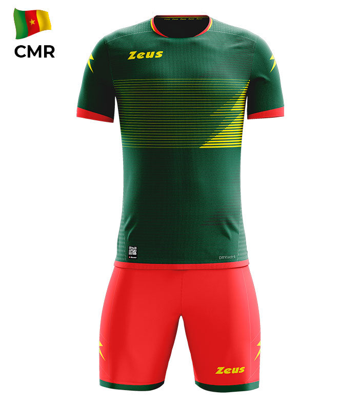 KIT MUNDIAL  CAMERUN  ZEUS COMPLETI CALCIO