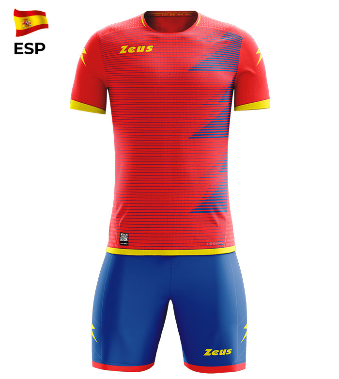 KIT MUNDIAL  SPAGNA  ZEUS COMPLETI CALCIO