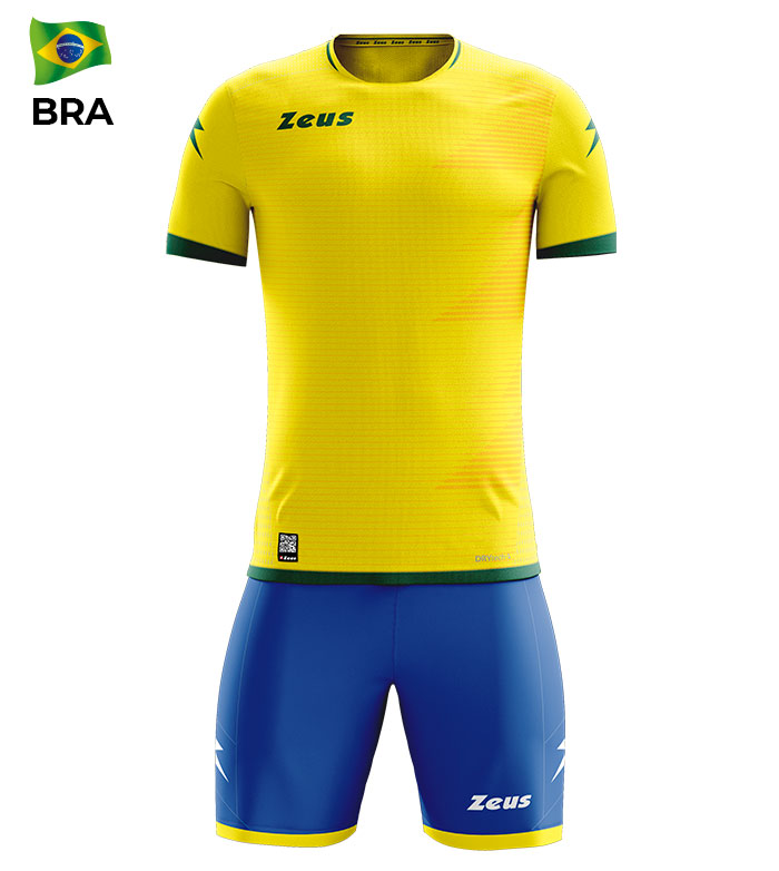 KIT MUNDIAL BRASILE ZEUS COMPLETI CALCIO