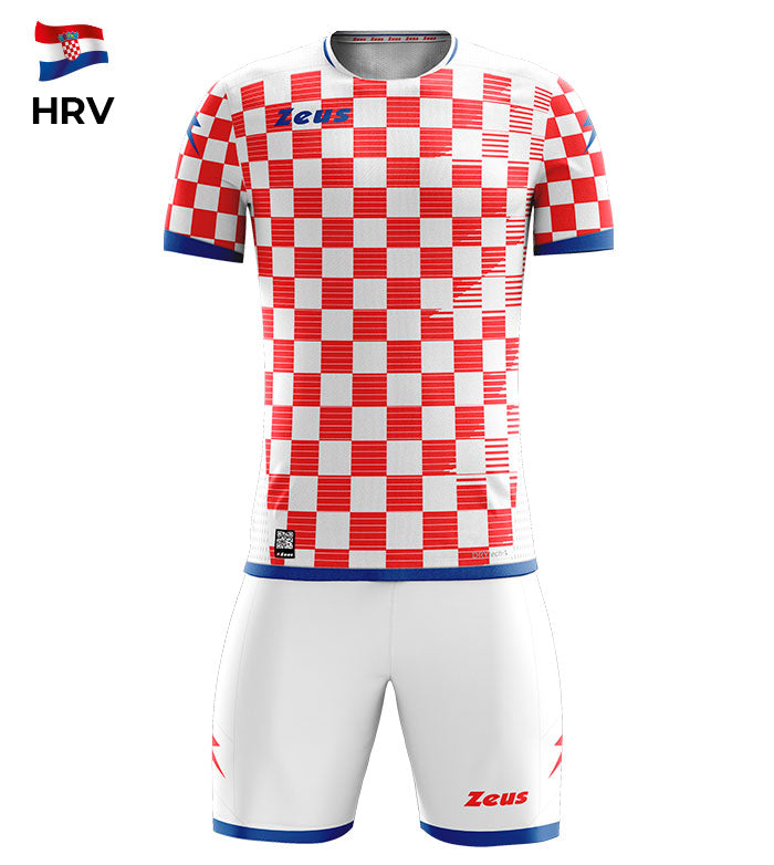 KIT MUNDIAL  CROAZIA  ZEUS COMPLETI CALCIO