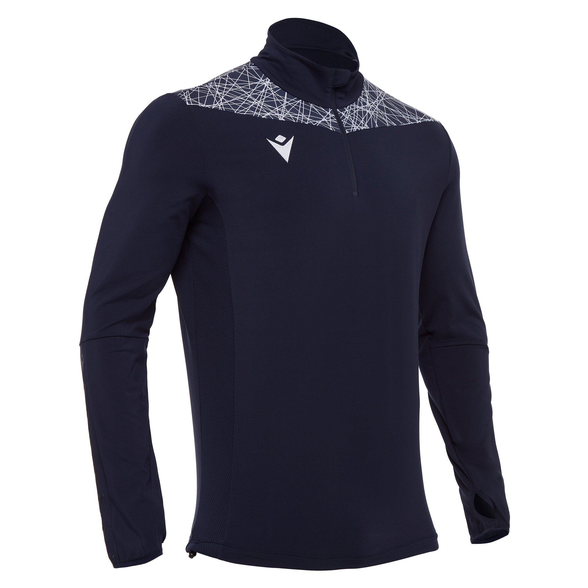Tiber 1/4 zip maglia Felpa Allenamento Macron Mezza Zip