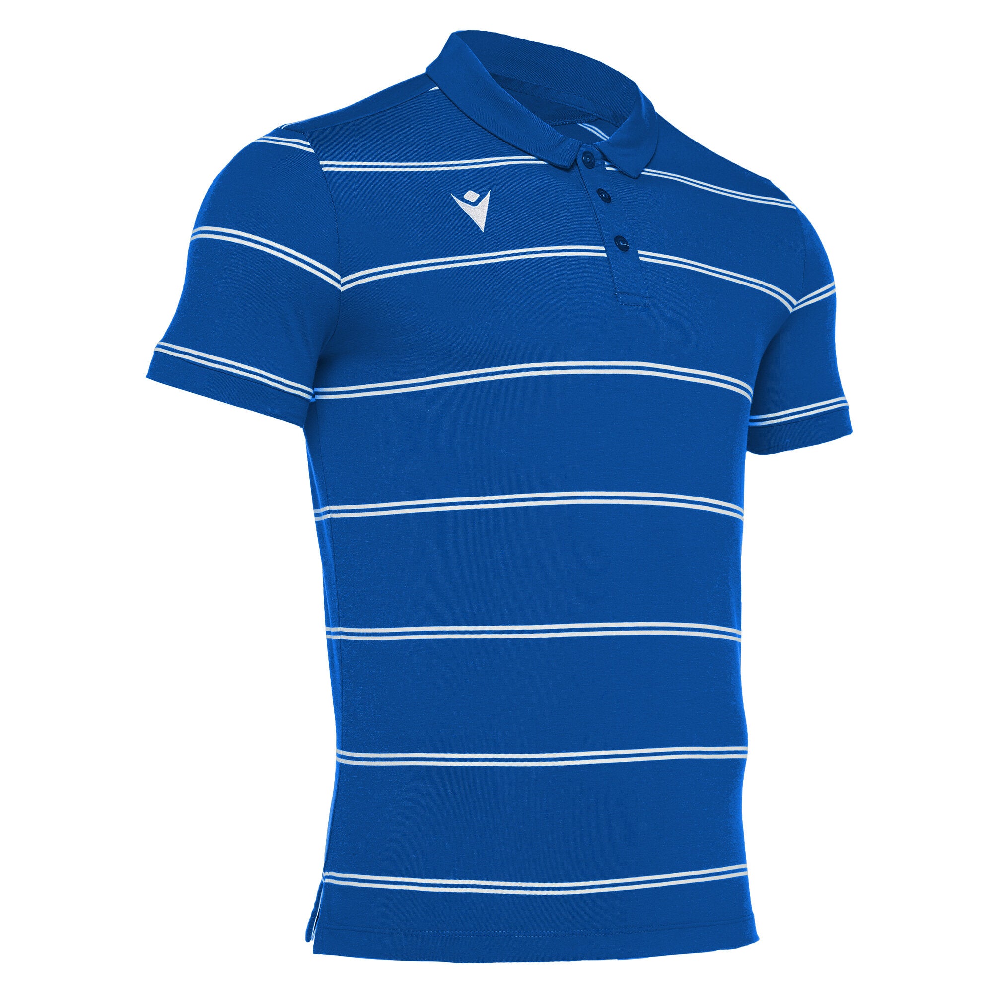 Flamenco polo Macron Polo rigata in jersey cotone