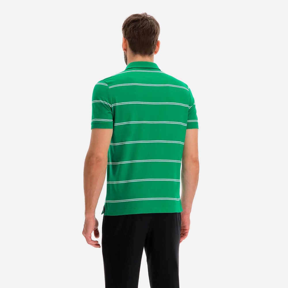 Flamenco polo Macron Polo rigata in jersey cotone