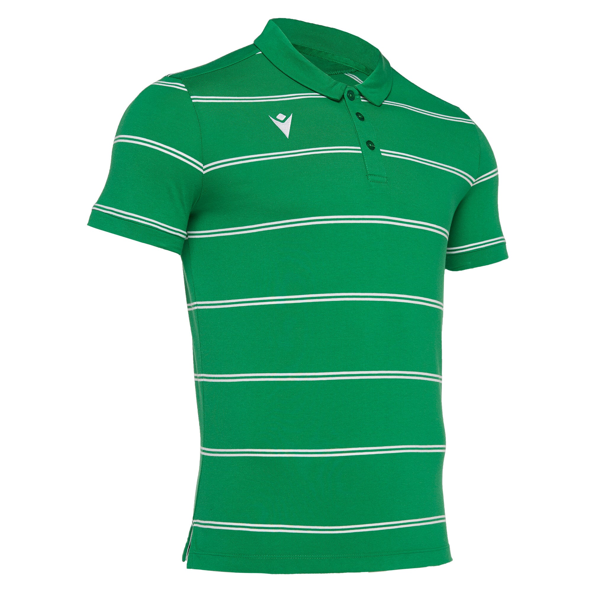 Flamenco polo Macron Polo rigata in jersey cotone