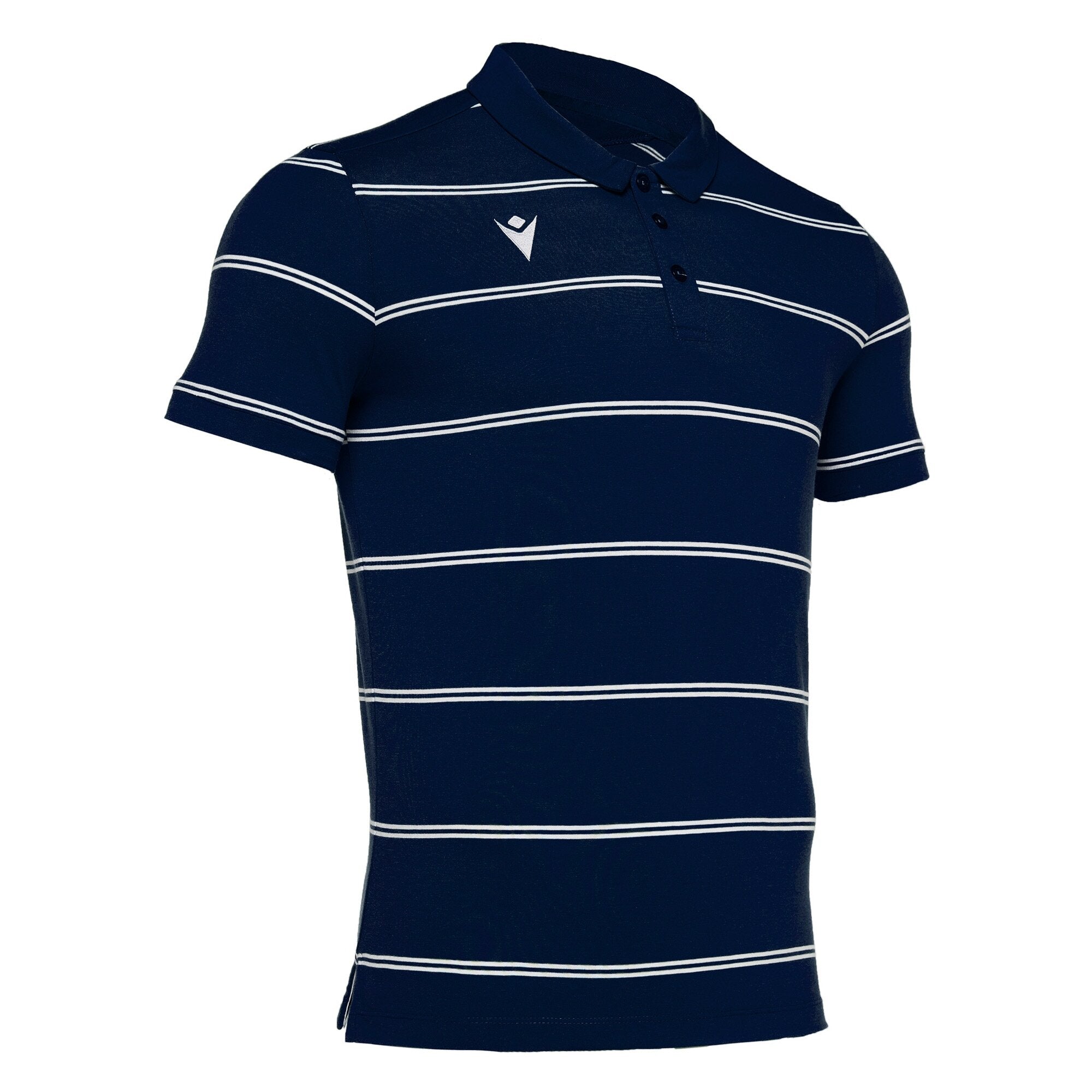 Flamenco polo Macron Polo rigata in jersey cotone