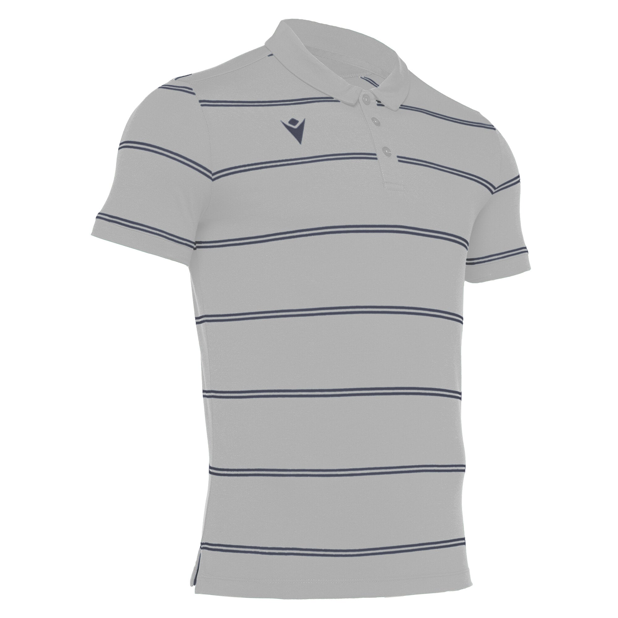 Flamenco polo Macron Polo rigata in jersey cotone
