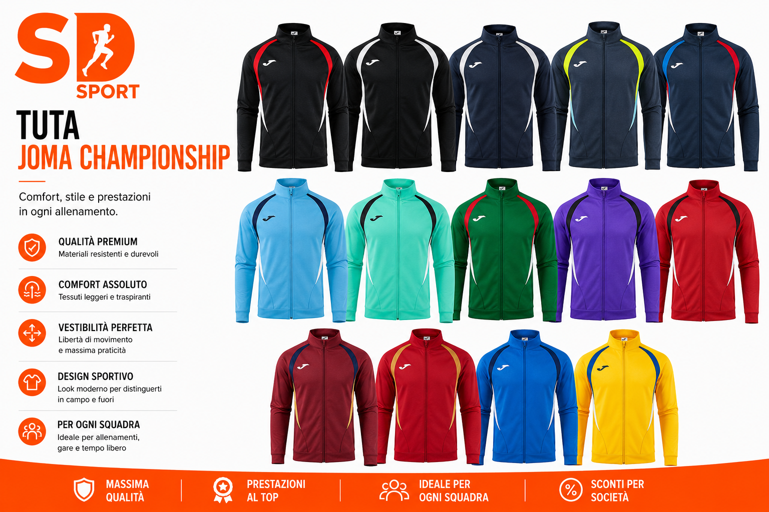 Giacca - Pantalone Championship 20 RICHIEDI PREVENTIVO