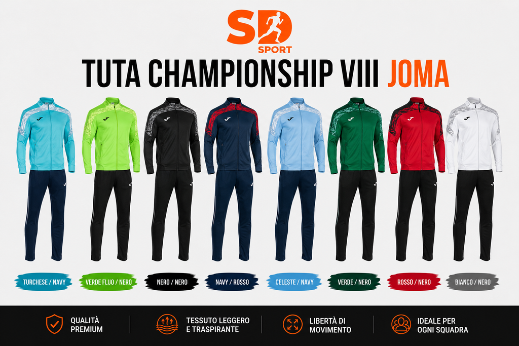 Tuta Championship VIII Joma RICHIEDI PREVENTIVO