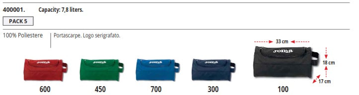 Joma-Porta scarpe SHOE BAG ( ordine minimo 5 pz)