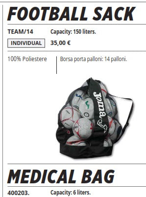 Joma-  TEAM/14 BORSA PORTAPALLONI TEAM/14