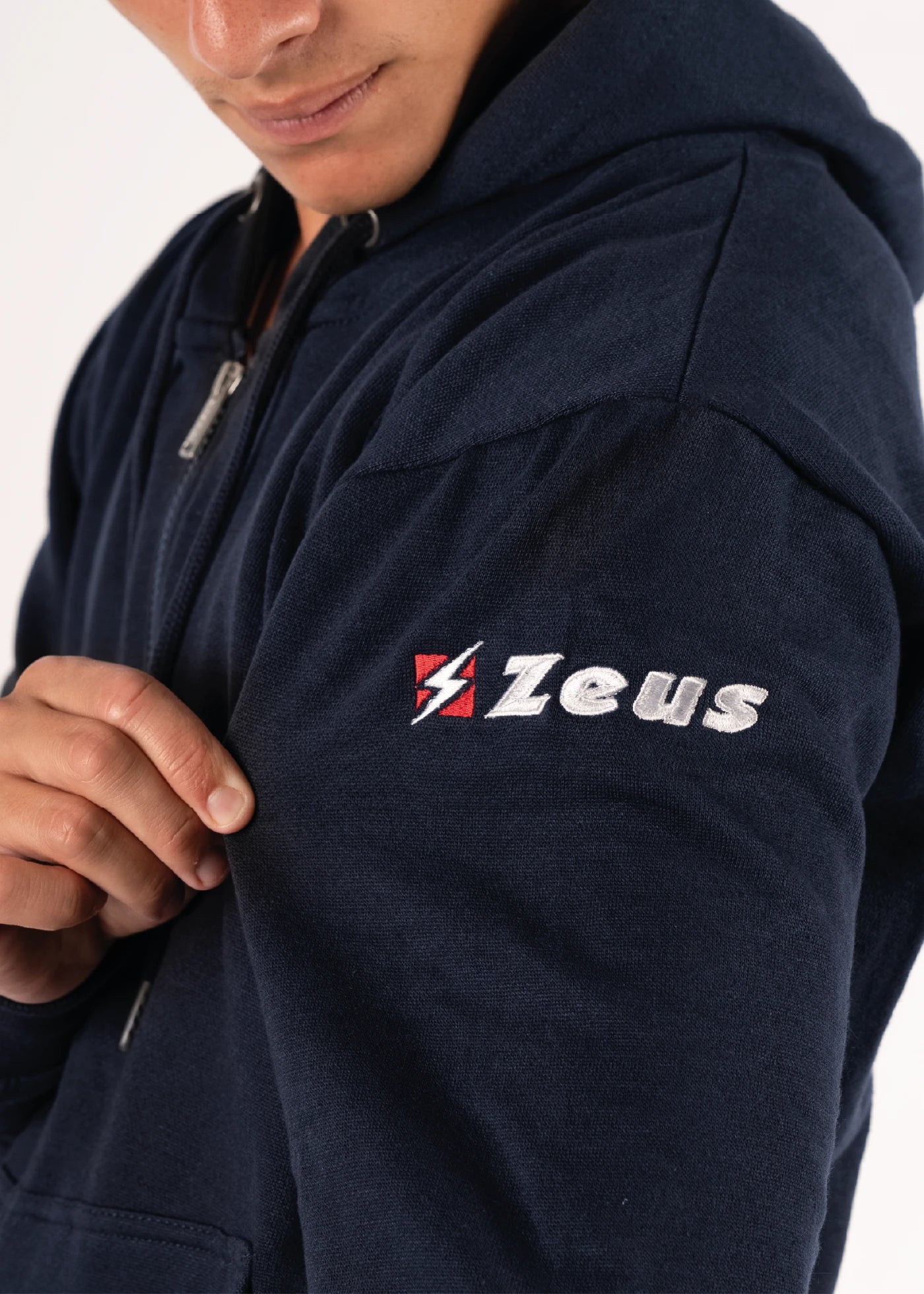 FELPA ULTRA C/ZIP  ZEUS SPORT FELPA CON ZIP E CON CAPPUCCIO