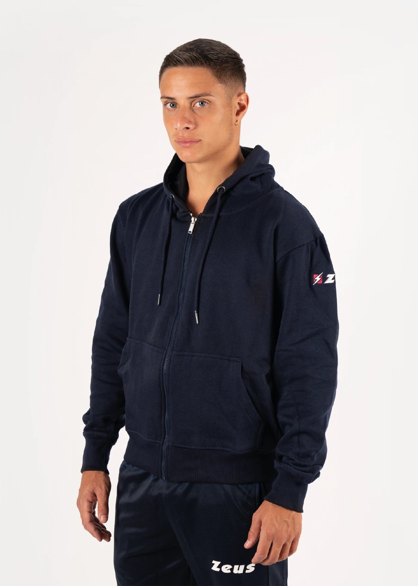 FELPA ULTRA C/ZIP  ZEUS SPORT FELPA CON ZIP E CON CAPPUCCIO