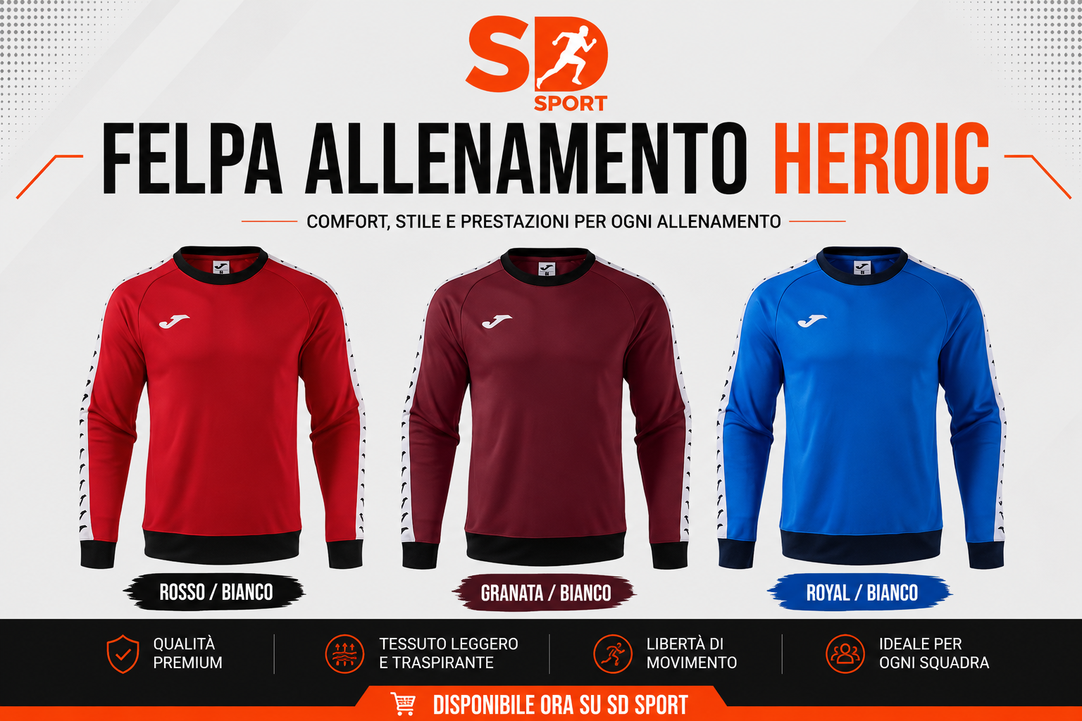 Felpa Allenamento Heroic Joma RICHIEDI PREVENTIVO