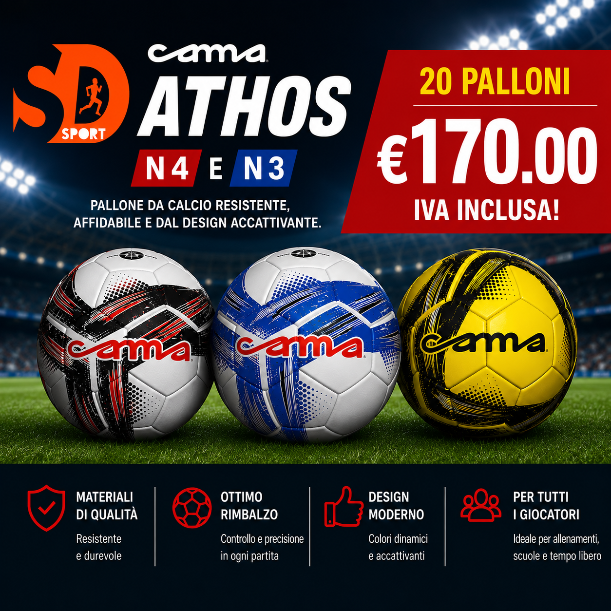 Pallone Athos - Set da 20