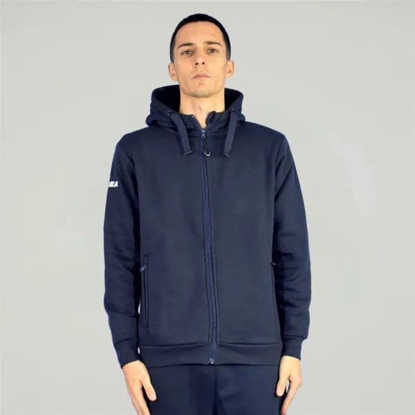 FELPA SARAJEVO HOOD FULL ZIP  LEGEA M1146 CON CAPPUCCIO WINTER INVERNO RELAX LINE