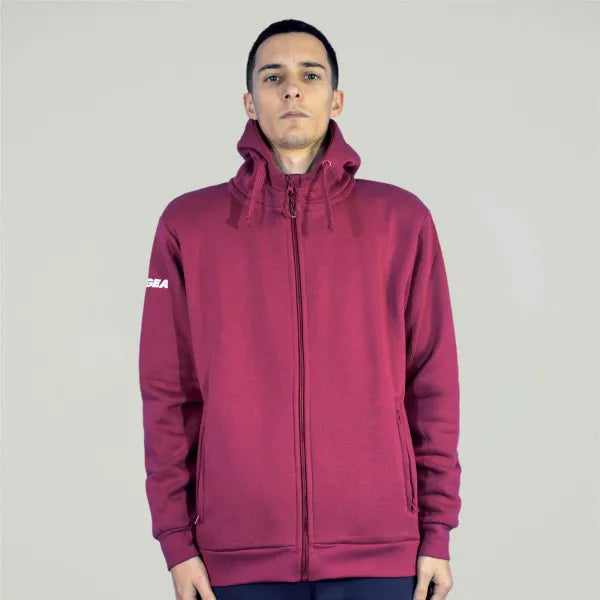 FELPA SARAJEVO HOOD FULL ZIP  LEGEA M1146 CON CAPPUCCIO WINTER INVERNO RELAX LINE
